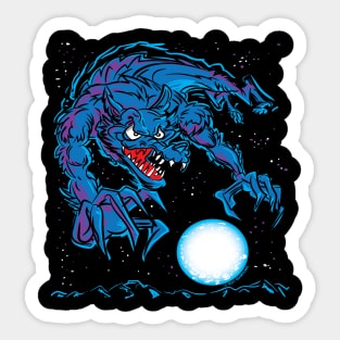 Werewolf. There Wolf Sticker